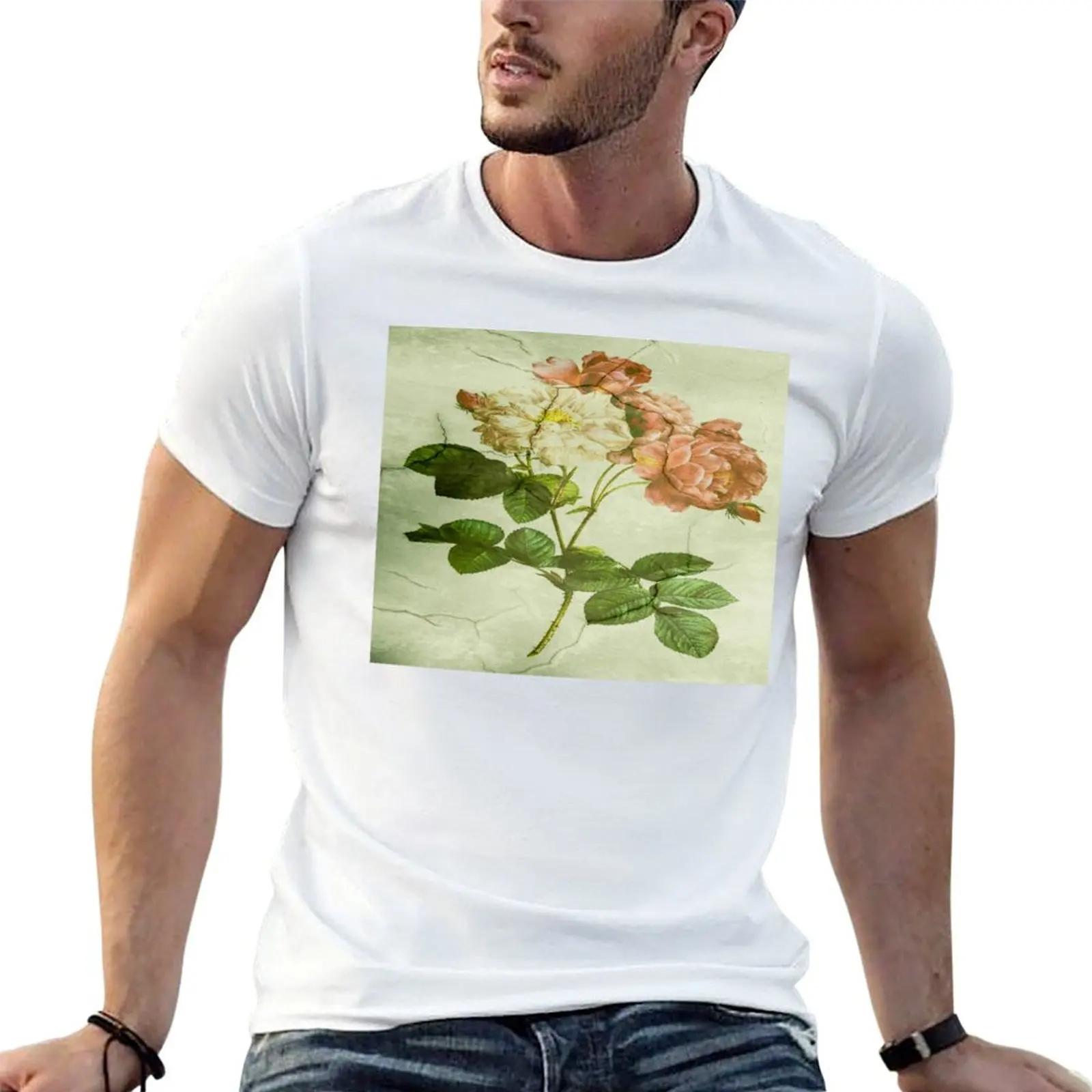 Toda la camiseta para hombre Camiseta de algodón con flores Scrumptious Las camisas The t Peony diseñador Rose Most