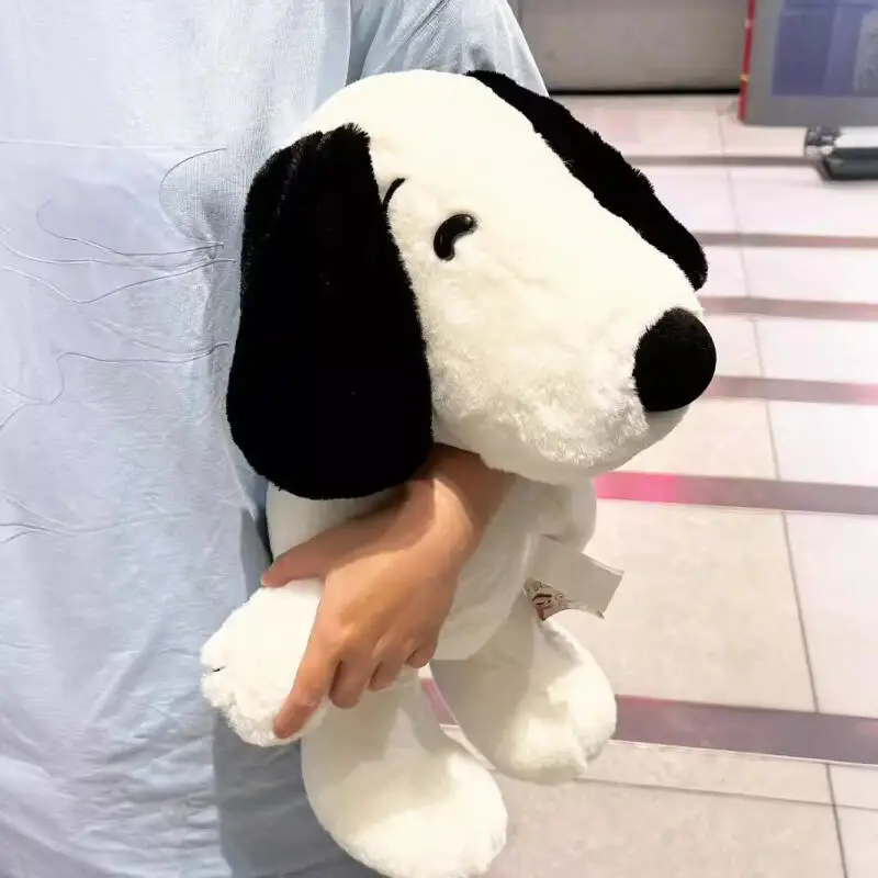 Miniso snoopy boneca de pelúcia kawaii dos desenhos animados sentado travesseiro brinquedo bonito boneca de pelúcia sofá decoração presente das crianças