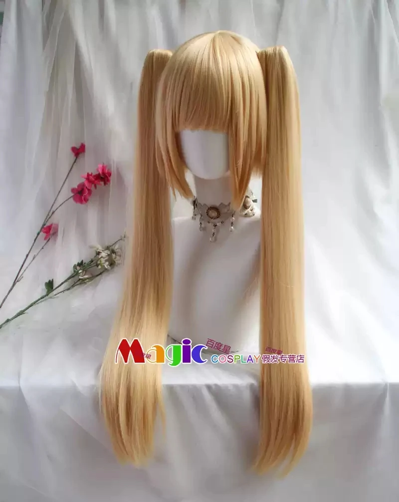 Game Azur Lane Dead Or Alive 5 Ultieme Marie Rose Cosplay Pruik 65Cm Lange Dubbele Paardenstaart Marie Rose Vrouwen Cosplay Pruik Kerst