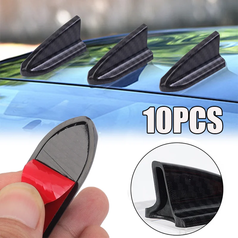 Car Roof Shark Fins Spoiler Wing Kit Weatherproof Car Roof Spoiler Bumper Spoiler Car EVO-Style Shark Fin Vortex Generator