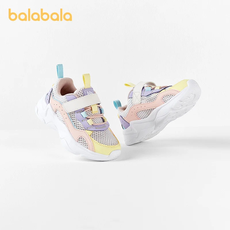 

Balabala Kids Shoes Boys Sports Shoes Dad Shoes Young Children Breathable 2024 Summer New Daily Use Medium Large Children