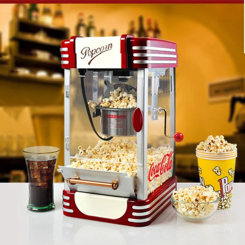 

New Style Portable Home Commercial Stainless Steel Automatic Children Popcorn Machine