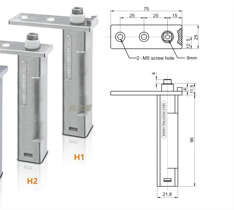 1Pc For XINGX Freezer Refrigerator Hinges Door Accessories Freezer Door Closer Spindle