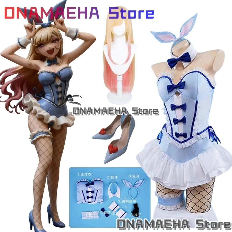 

ONAMAEHA@Kitagawa Marin Cosplay Sexy Bunny Girl Uniform Anime My Dre-ss Up Costume Halloween Carnival Theme Dress Up