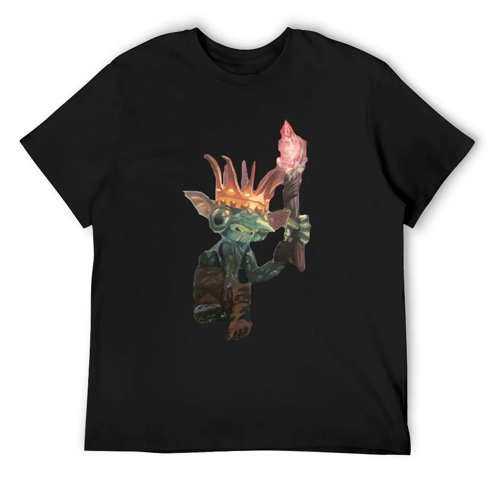 Goblin Boy cutout T-Shirt graphic t shirts vintage t shirts blue archive anime stuff mens graphic t-shirts funny