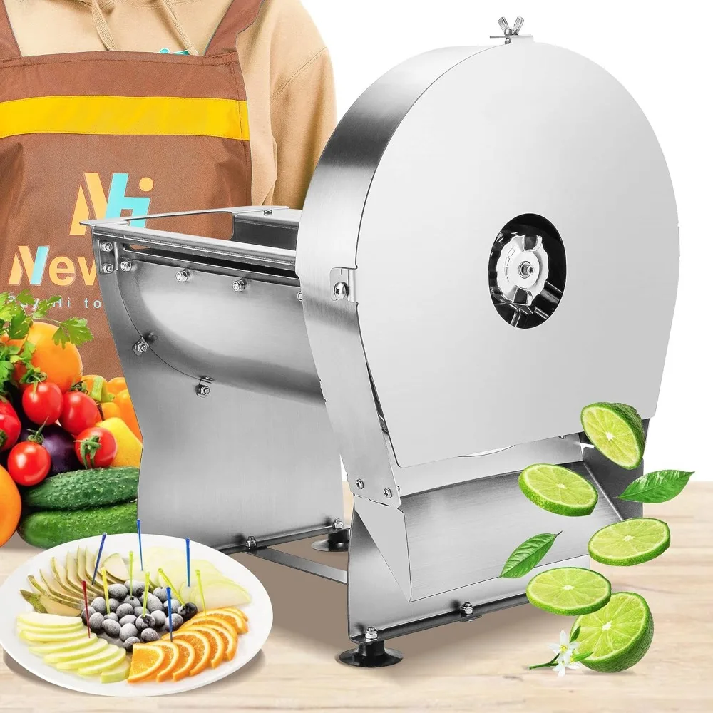 

0-10mm Commercial Onion Slicer Potato Chips Sweet Potato Tomato Slicing Machine Electric Cabbage Shredder Machine Vegetab