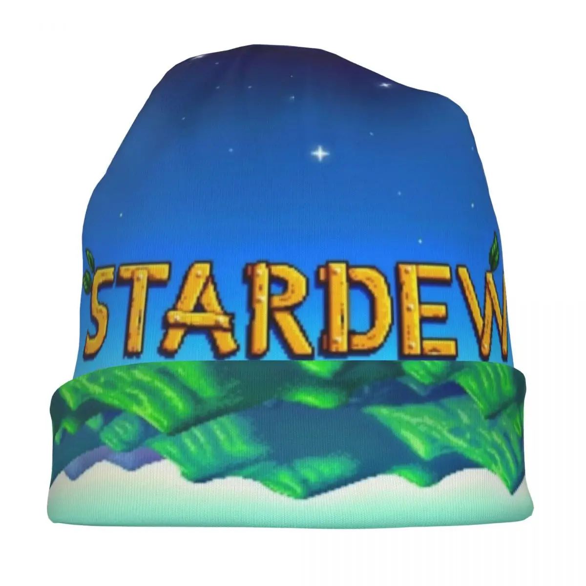 Stardew Valley شعار قبعات الزراعة آر بي جي لعبة الهيب هوب الخريف الشتاء في الهواء الطلق Skullies قبعة صغيرة الربيع الحرارية مطاطا بونيه قبعة #3