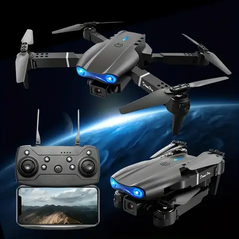 E99 Foldable Drone with HD Camera, WiFi FPV, Altitude Hold, Remote Control Toys for Beginners,  Perfect New Year Christmas Gift