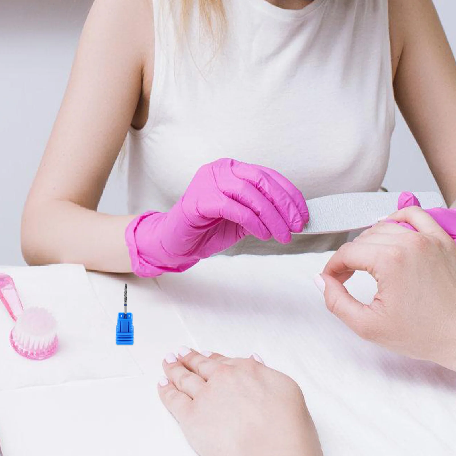 아크릴 손톱용 드릴 비트 고경도 연마 헤드 매니큐어 페디큐어 네일 아트 살롱용 내구성 금속 네일 도구