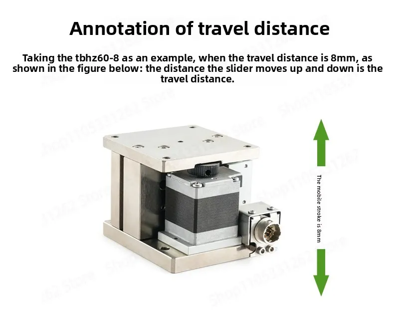 Motorized Z Axis Linear Stage 40x40mm 60x60mm Precision Electric Displacement Table with Stepper Motor