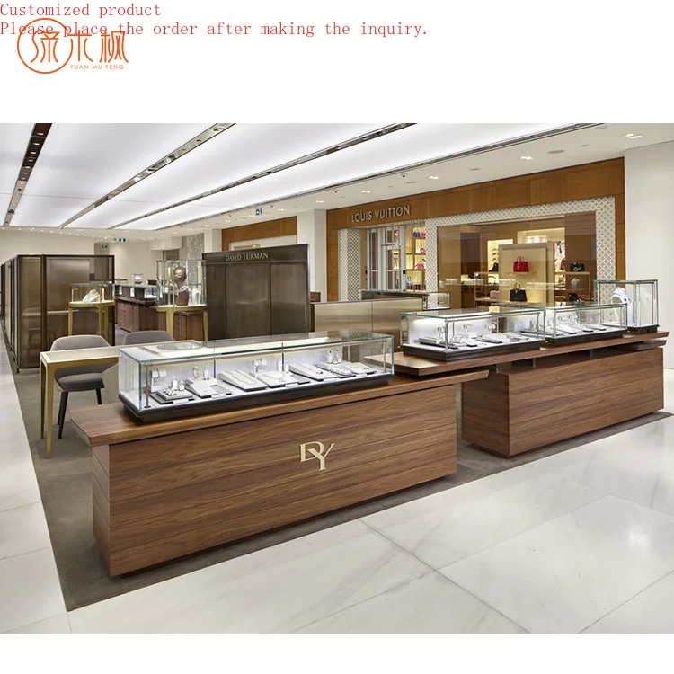 

Manufacturing Jewelry Store High-End Design Jewelri Display Cabinets Fashionable Glass Jewelry Display Table