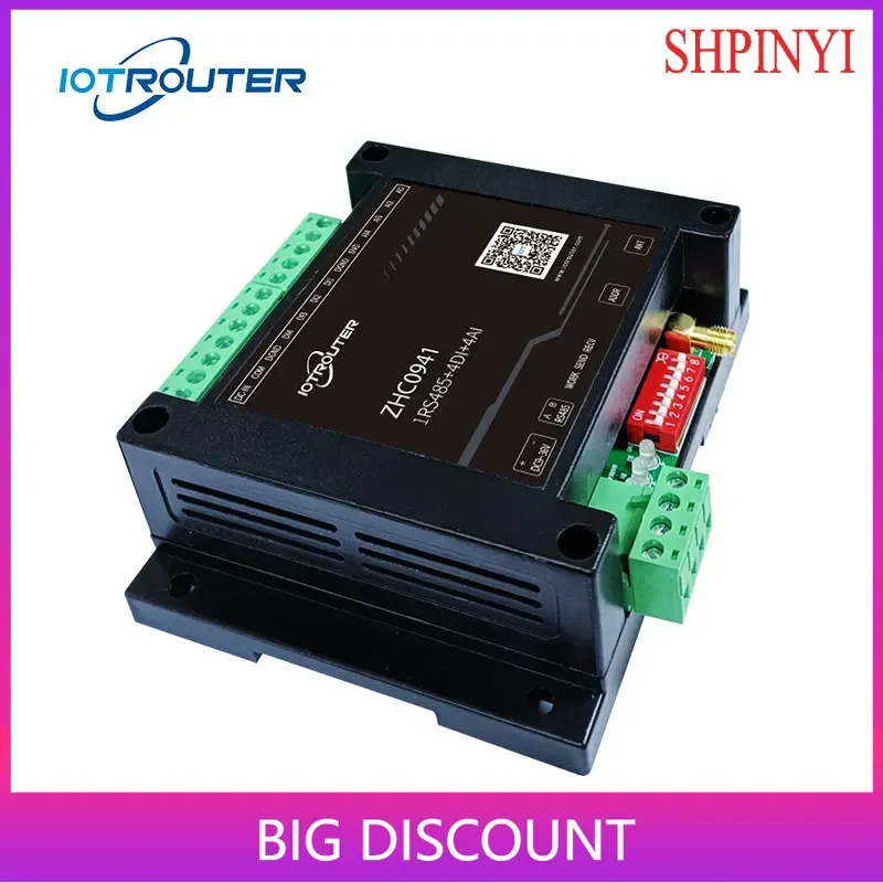 

1RS485 + 4Di + 4Ai Беспроводной шлюз Lora IOT Смарт-дистанционный клеммный блок RTU Мониторинг тревоги с таймером 410 ~ 570 МГц Шлюз Lora 433 МГц