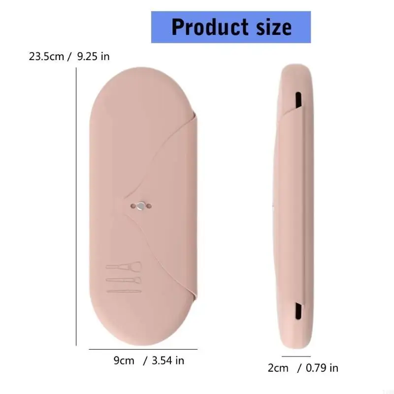 Silikonowa makijaż szczotka do przechowywania worka podróżna kosmetyka uchwyt przenośny makijaż Organizator torby makijażu t4mb