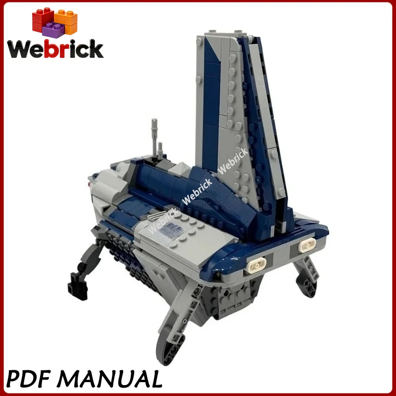 

Interstellar Assault Shuttle Alternate Build MOC, Premium Galactic Transport Aircraft for Scene Diorama and Showcase