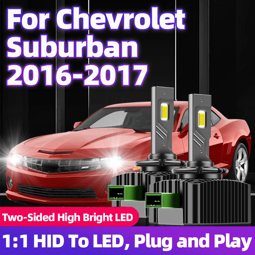 

Для Chevrolet Suburban 2016 2017 HID к Led D3S фару Canbus лампы CSP 30000LM 110 Вт супер яркие автомобильные фары серии D 12 В