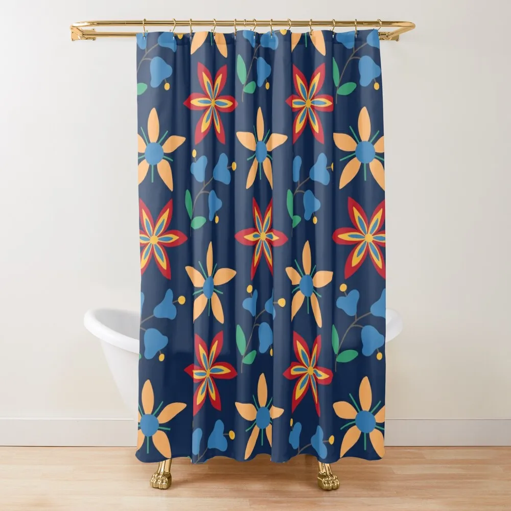

Floral Folk Shower Curtain Shower Bath Shower Bathroom For Bathrooms With Beautiful Designs Toilet Accessories Bathroom Curtain