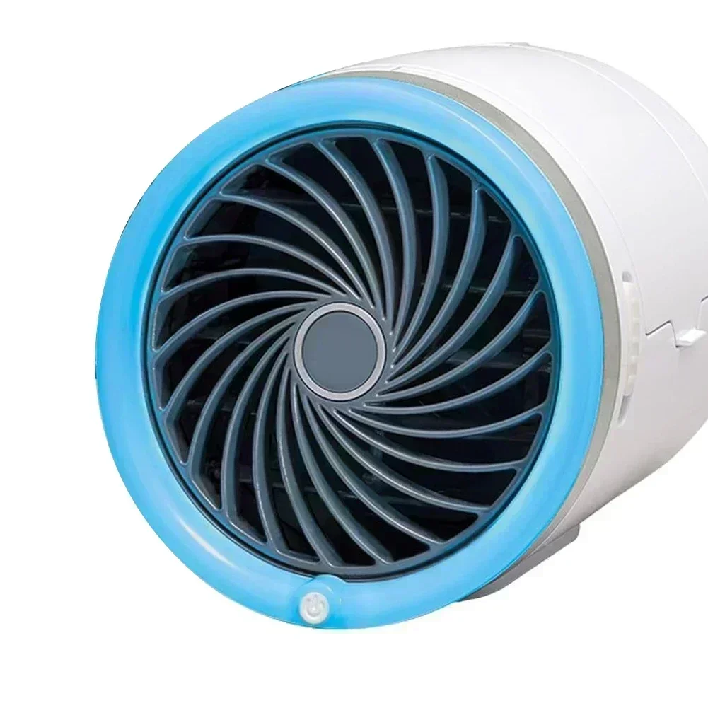 

Портативный вентилятор циркуляции воздуха с 3-скоростными настройками Воздушный охладитель для использования в помещении В комплект входит многоразовые пакеты для льда и светодиодные фонари