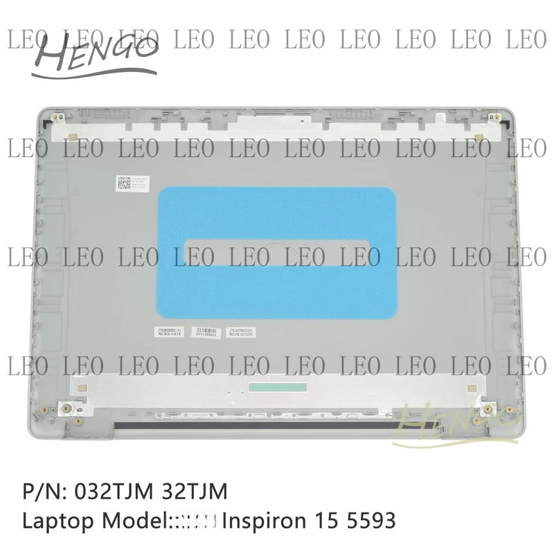 TT  New For Dell Inspiron 15 5000 5593 LCD Back Cover Top Case Silver 032TJM 32TJM