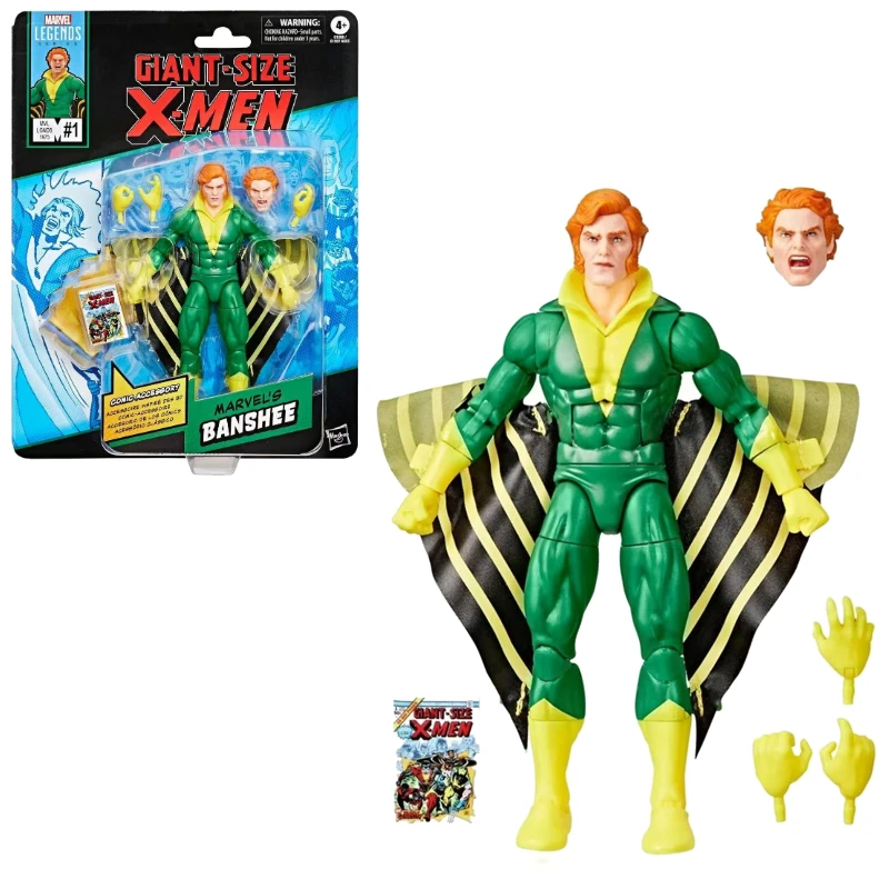 In Stock Hasbro Marvel Legends Series  Giant-Size X-men Marvels Banshee Models Anime Movie Toys Model Action Figure Gift Hobbies