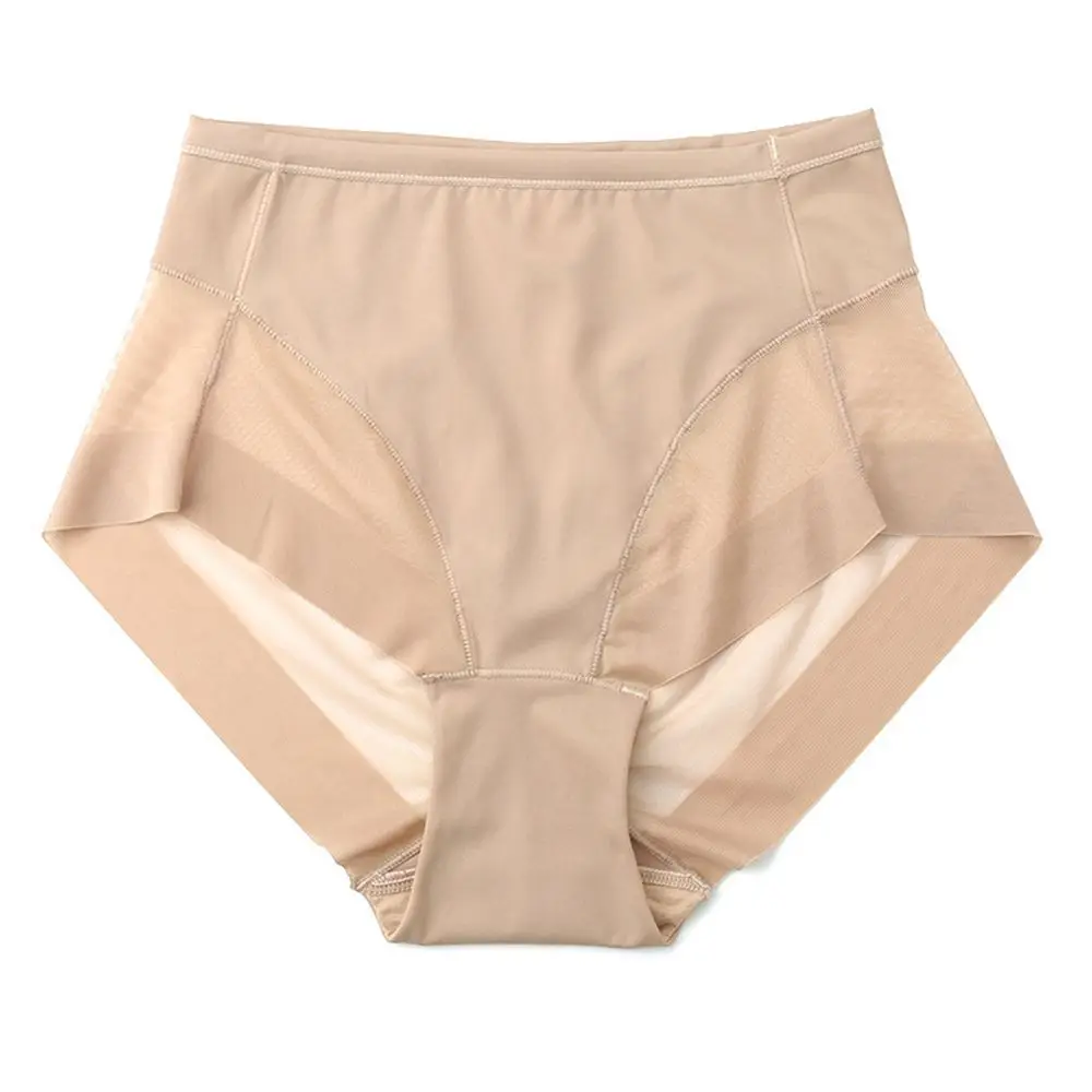 Mid Waist Underwear Half Coverage Panties Women Briefs Seamless Bikini Invisible