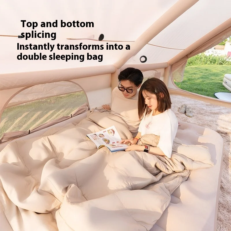 

Wool sleeping bag adult outdoor camping thickened four-season universal travel dirt barrier ultra-light portable