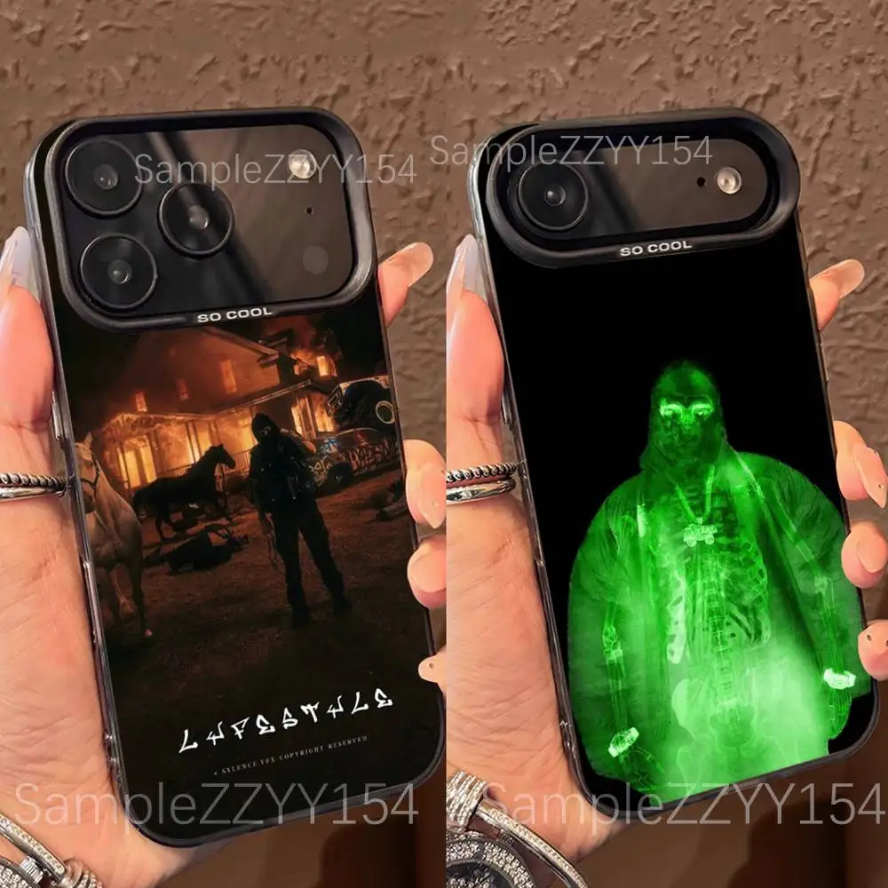 

Y-Yeat Rapper LYFESTYLE Phone Case For iPhone 17,16,15,14,13,12,X,8,Pro,Max,Plus,E,SE4,Air,Mini Black IMD Matte