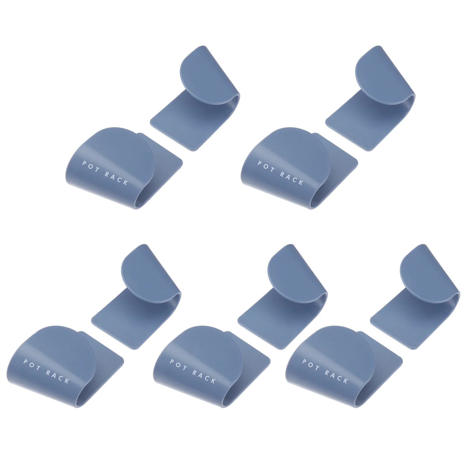 

5 Pair Round Lid Storage Rack Adhesive Hook Stand Shelf Support Kitchen Holder Sticking Supplies