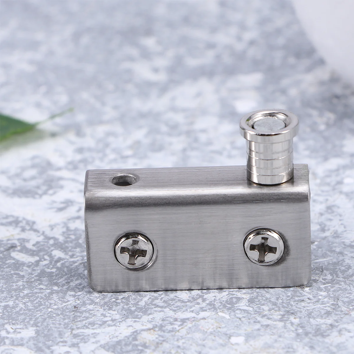 

Glass Fixation Clamp Stainless Steel Square Small Size Silver for Home Office Bathroom Glass Clamp Bracket Durable Strong Load