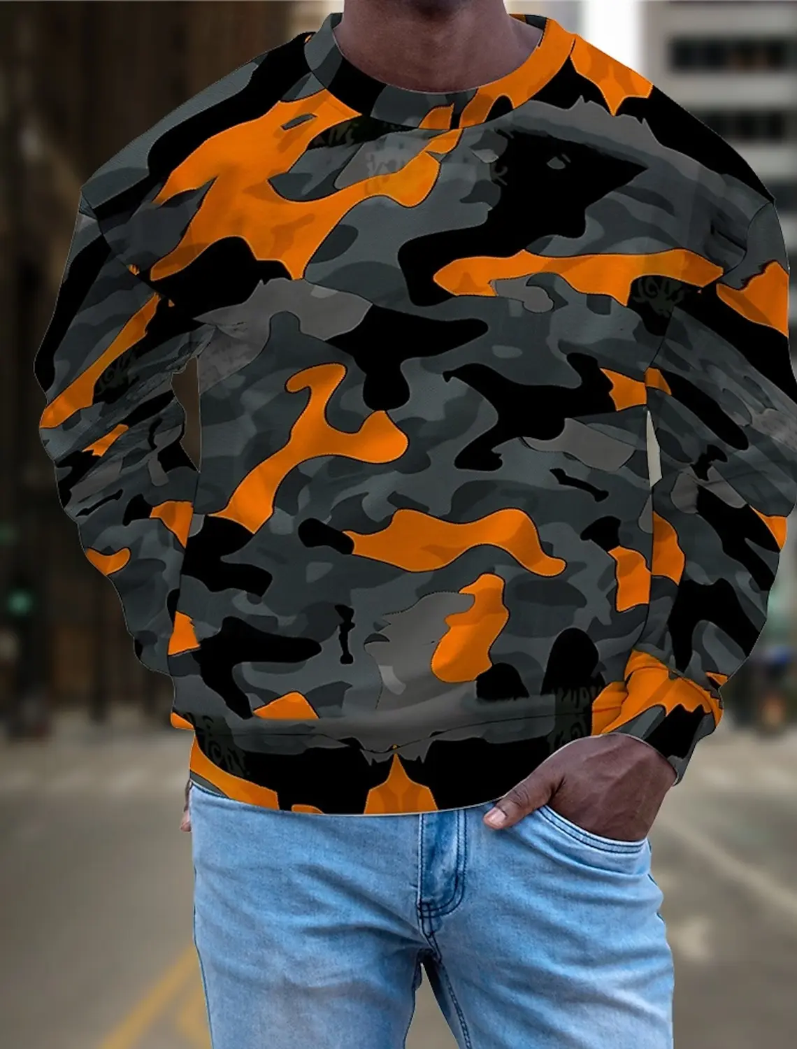 سويت شيرت رجالي مرقع برسومات جرافيكية، سويت شيرت بأكمام طويلة، سويت شيرت بقلنسوة، ملابس رياضية للعطلات والطباعة اليومية