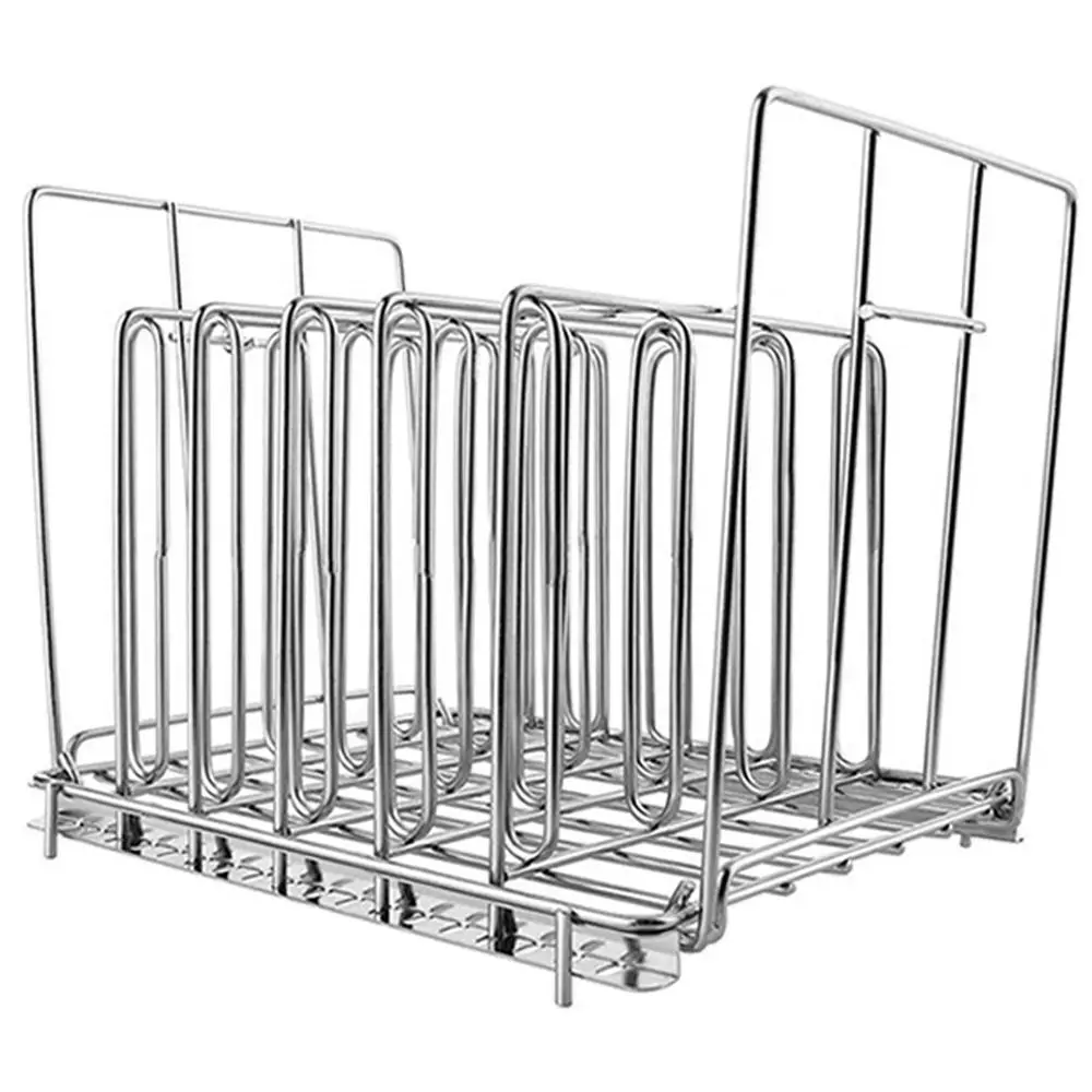 Vertical Mount Vide Rack Divider 5 Detachable Dividers Collapsible Sous-Vide Machine Stainless Steel No-Float Top Bar