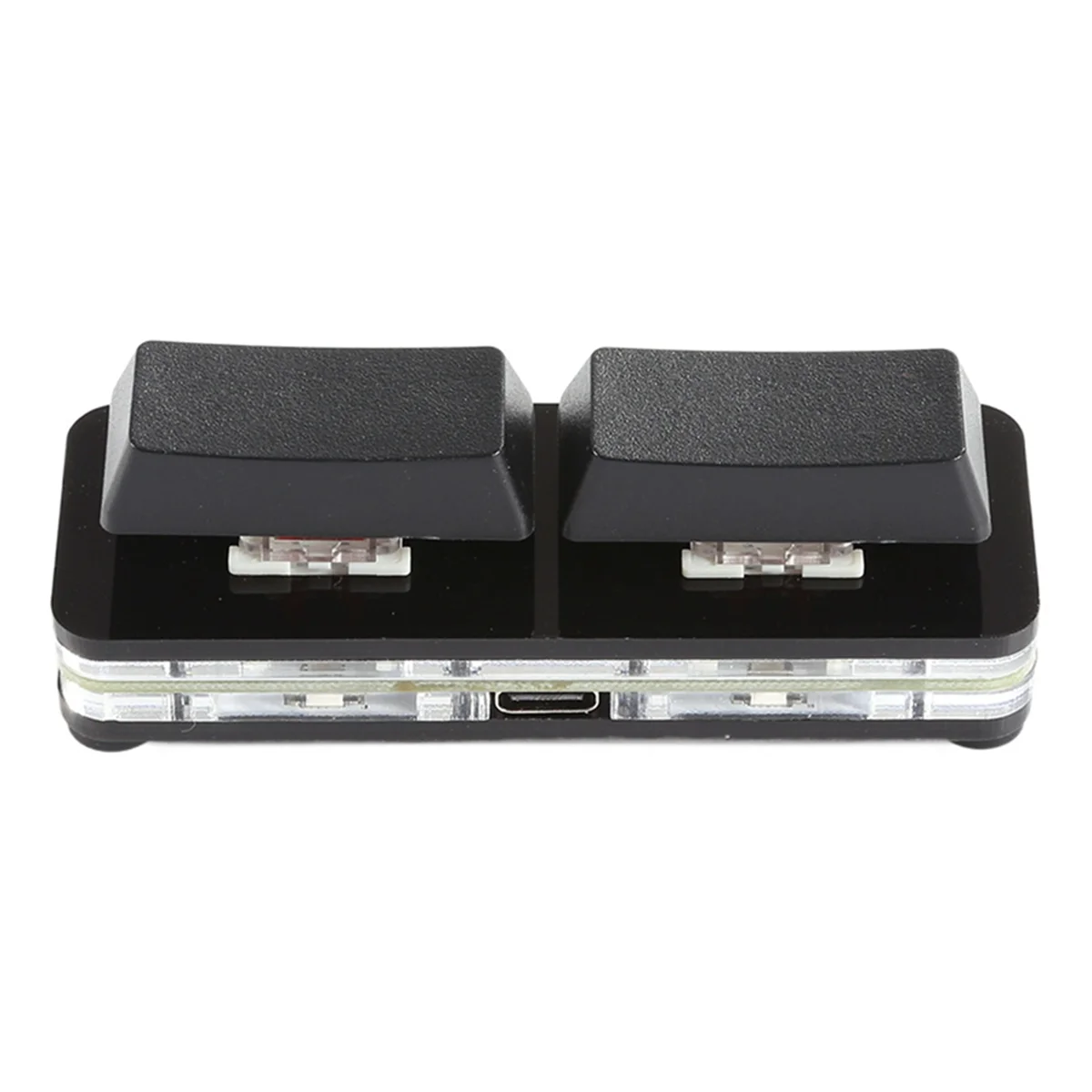 ATP-2 Key Custom Shortcut Keyboard USB Hot Swappable Mechanical Shaft Wired Enter Space Custom Screen Cut Keyboard,Black