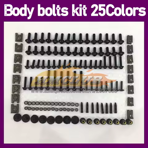 268PS Body Bolt Screw Nuts For HONDA CBR1100XX Blackbird CBR1100 CBR 1000 XX 2002 2003 2004 05 06 Fairing Bolts Full Screws Kit