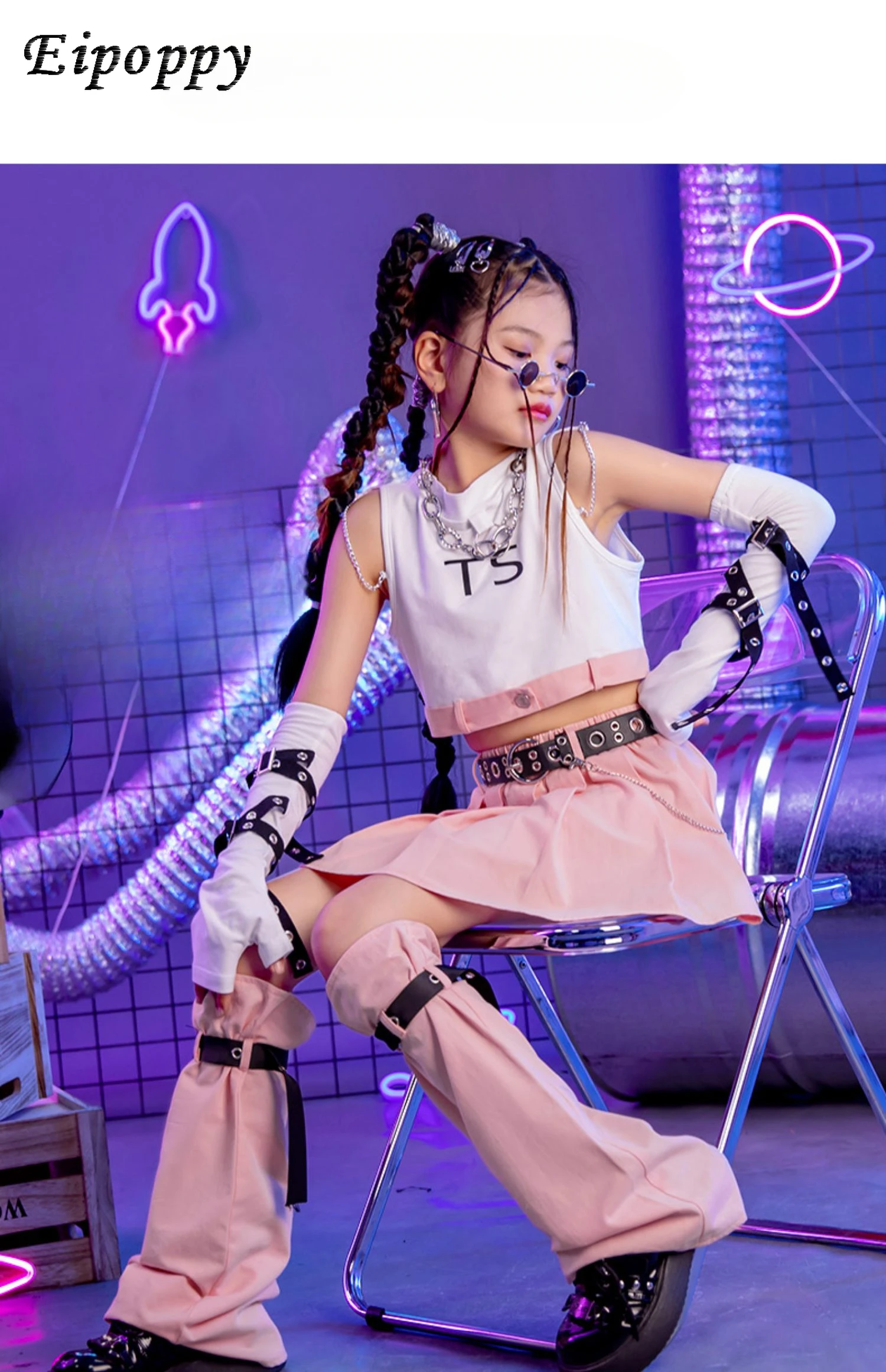 子供用ダンススーツ,キッズチームパフォーマンス服,トレンディな服,ヒップホップ,ジャズ