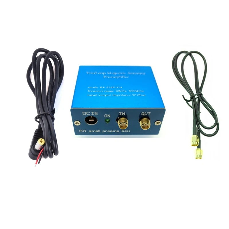 

NEW-Magnetic Antenna Amplifier Portable Loop Antenna Amplifier 10Khz To 300Mhz Low Loss Broadband For HF And VHF