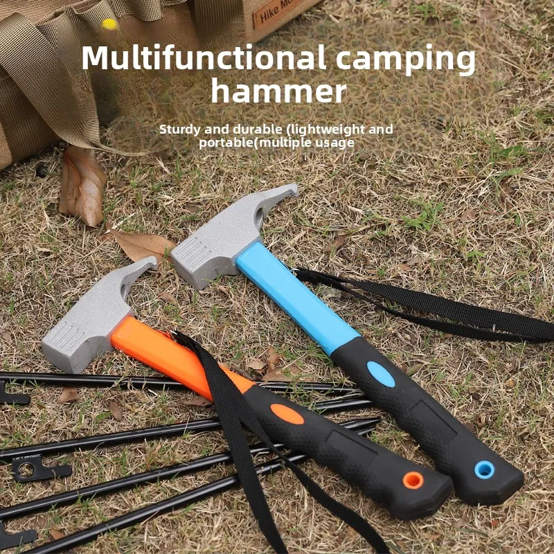 

Наземный молоток, палатка для кемпинга, палатка с навесом, молоток из высокоуглеродистой стали, бытовой молоток для вытягивания гвоздей, многофункциональный молоток двойного назначения