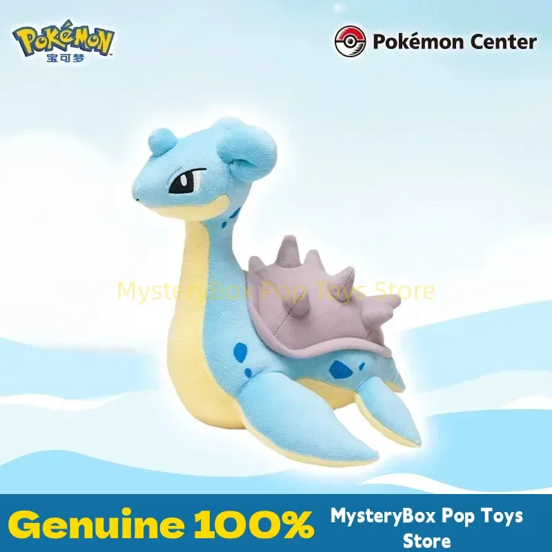 New Genuine Pokemon Lapras Plush Toy Soft Stuffed Doll Cute Fluffy Companion Sleeping Playmate Anime Gift Soft Toy Squishy Doll