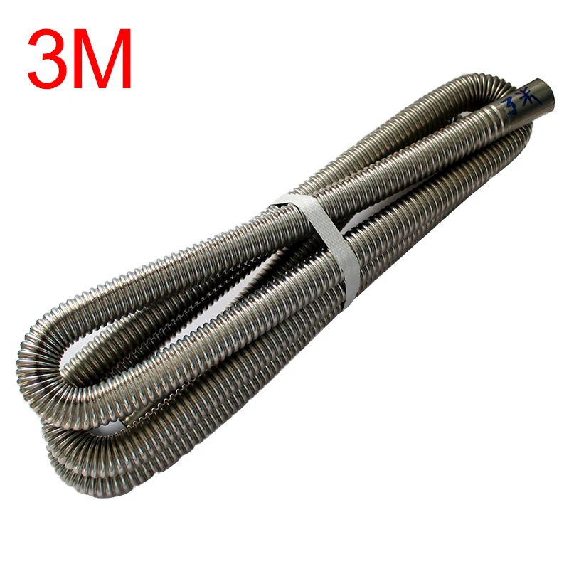 60cm 100cm 120cm 150cm 200cm 250cm 300cm Air Diesel Parking Heater Stainless Steel Exhaust Pipe Tube Gas Vent Hose Car Truck VAN