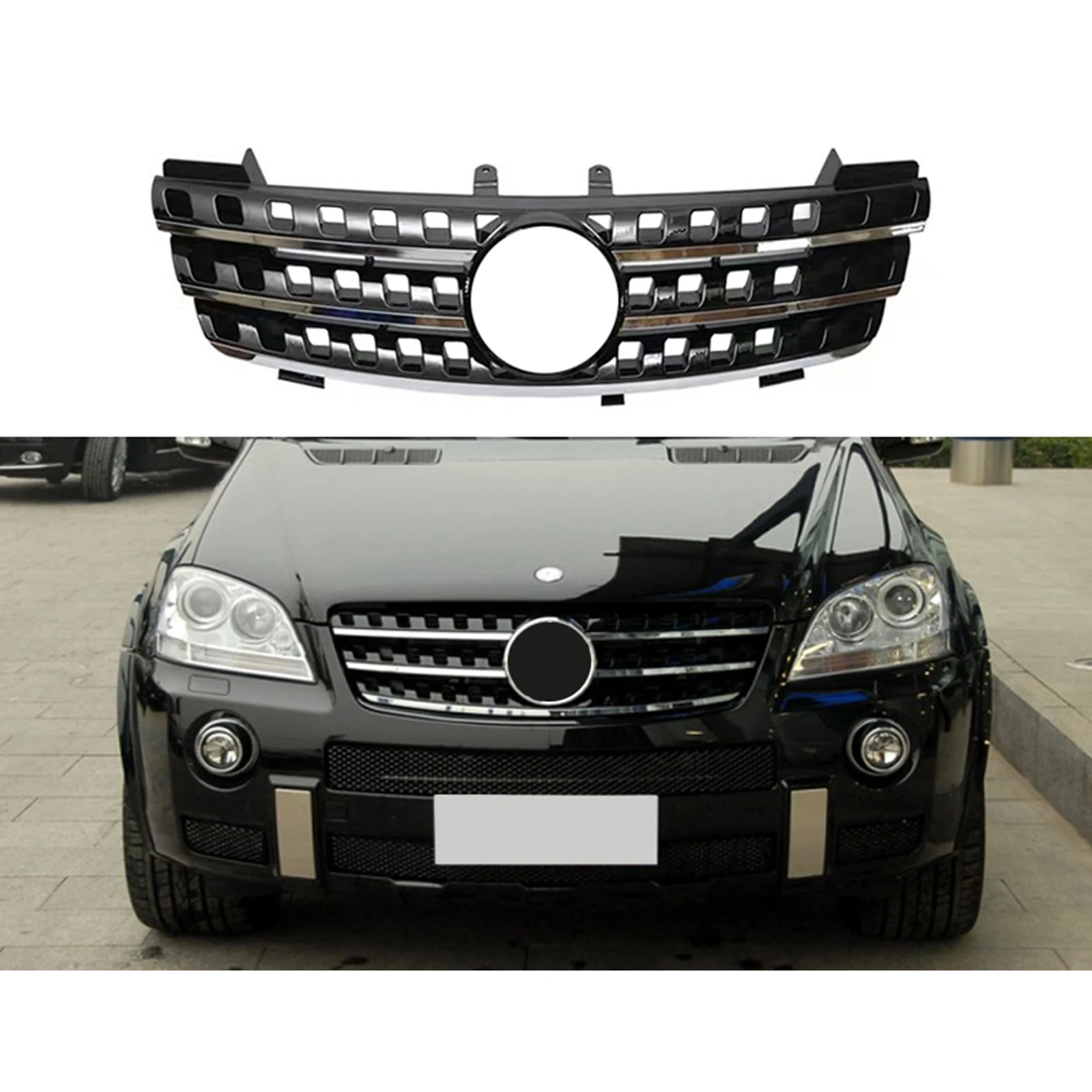 Front Grill for Mercedes ML Class W164 X164 Amg Grille 2005-08 ML300 ML320 ML350 ML400 ML500 ML430