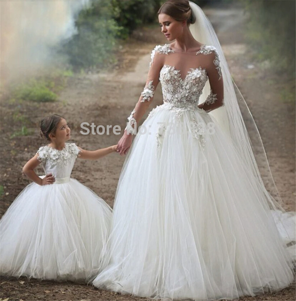 

ZJ9012 2024 Princess Ball Gown Vintage Long Sleeves Lace Wedding Dress For Bride Bridal Gowns Elegant Plus Size Custom