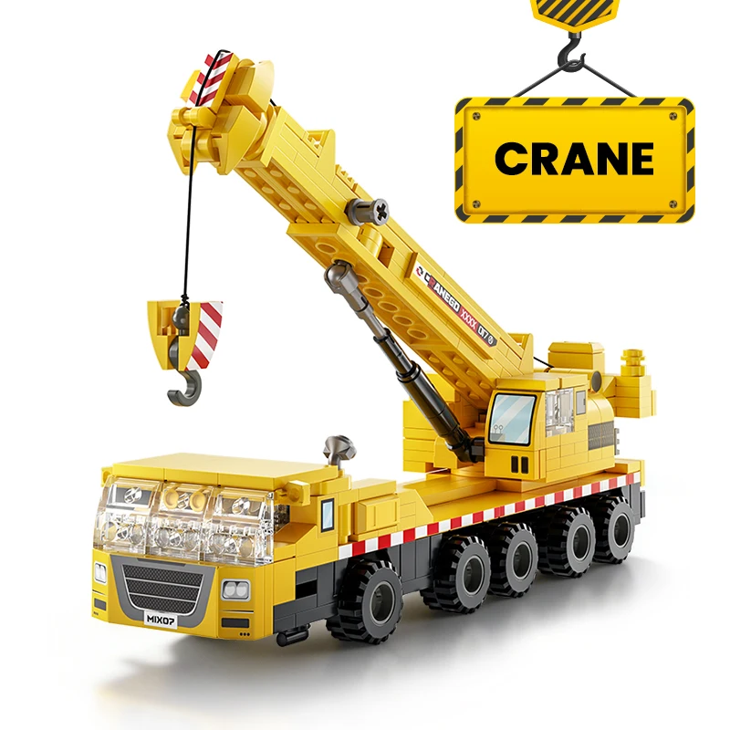 TOYLINX Techniek Voertuigbouw Bouwstenen RC Auto Graafmachine Kraan Bulldozer Speelgoed Bakstenen Kit Verjaardagscadeau voor jongens