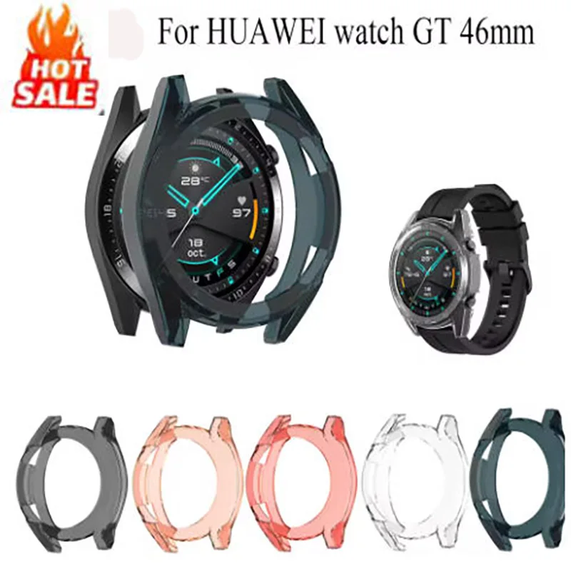 

Защитные чехлы для Huawei Watch GT 46 мм, прозрачный защитный чехол из ТПУ для занятий спортом, классической версии, защитная рамка, покрытие