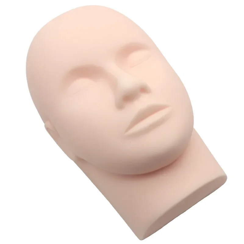 3D Silicone Mannequin Head Skin Microblade Eyebrow Lip Tattoo Practice Training Skin Tattoo Beginner Training Tools