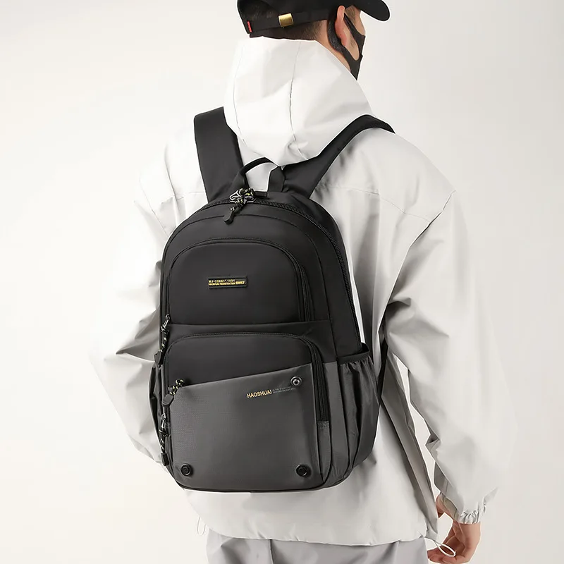 High Quality Men Backpack Waterproof Travel Rucksack Teenage Boys Casual  Shoulder Bag Mochila