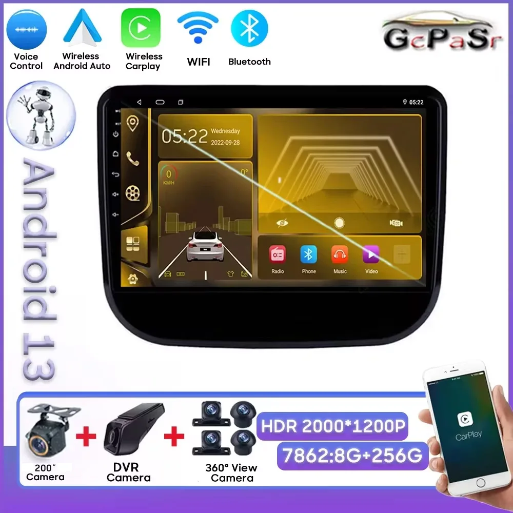 

Android Radio For Changan Chana CS55 Bluetooth No 2din DVD Rear Camera GPS Navigation Wireless Mirror Link Carplay 8 Core Wifi