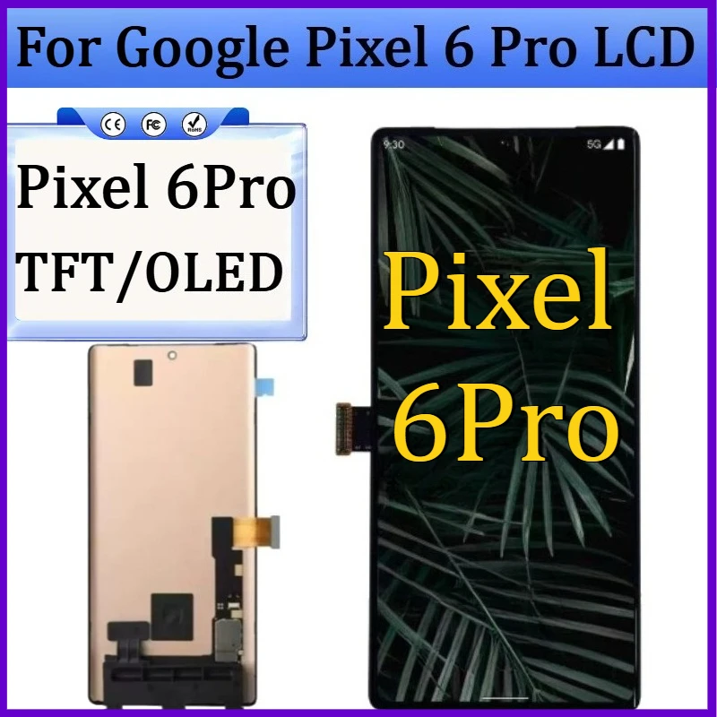 New TFT/OLED Screen For Google Pixel 6 Pro LCD Display Touch Screen Digitizer NO Frame with stand For Pixel 6Pro LCD