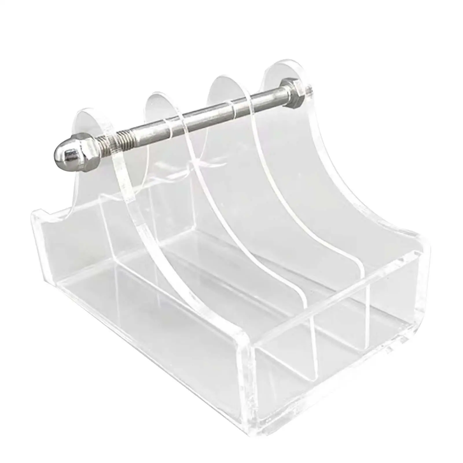 Clear Acrylic Spool Rack for Ribbon Organizer Tabletop Sewing Thread Holder Craft Room Storage Twine Dispenser
