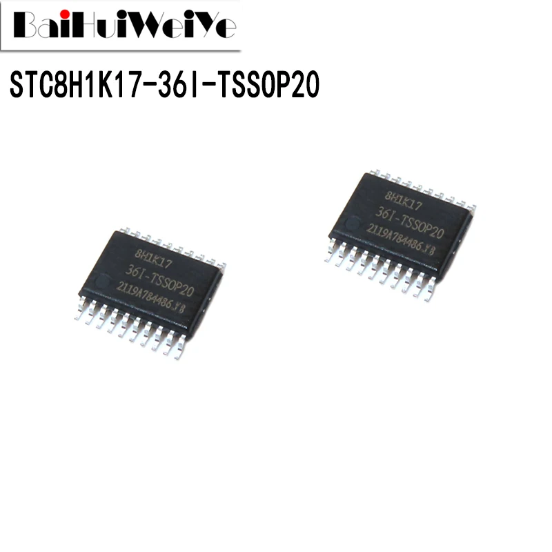 5PCS STC8H1K17-36I STC8H1K17 STC8H1K17-36I-TSSOP20 Single-Chip Microcomputer TSSOP-20 New Good Quality Chipset