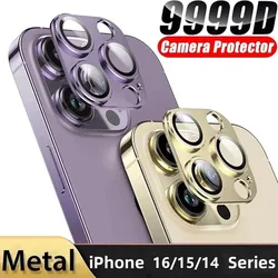 Metal Camera Lens Protector Glass For iPhone 14 15 16 Pro Max HD Back Lens Protective Film For iPhone 15Pro 16Pro 14 Plus 16Plus