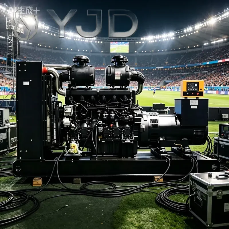 YJD Yuchai 400kW Water-Cooled Diesel Generator Set 24V Electric Start Super Silent Type Open Frame Remote Control ATS 50/60Hz