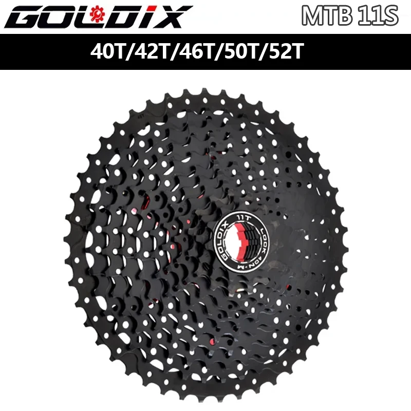 MTB Cassette 11 Speed Bike Sprocket K7 11v 40T 42T 46T 50T 52T Mountain Bicycle Flywheel for Shimano HG Hub Black